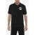 Raf Simons Fred Perry 3-Buttons Polo Shirt With Pin And Patch Black