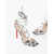 THE ATTICO Snake- Effect Leather Adele Lace-Up Sandals 10,5Cm Black & White