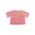 Stella McCartney Striped pink crop t-shirt Pink