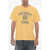 WILD DONKEY Front Printed Crew-Neck T-Shirt Yellow