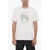 SPORTY & RICH Crew-Neck Cotton T-Shirt With Print White