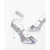 THE ATTICO Holographic Effect Leather Adele Lace-Up Sandals Heel 11.5Cm Silver