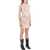 ROTATE Birger Christensen Mini Jersey Dress With Hooks And Eyelets BLURRY SNOW LEOPARD TARMAC COMB
