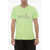 ERL Solid Color Venice Be Nice Crew-Neck T-Shirt Green