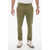 Department Five Wave Motif Casual Pants With Flap Pockets Military Green
