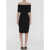 Bottega Veneta Off-The-Shoulder Dress BLACK