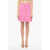 Patou Pleated Belted Skirt Pink
