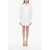 Patou Popeline Chemisier Minidress With Back Logo Print White
