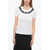 Dolce & Gabbana Crew Neck Cotton T-Shirt With Lace Detail White