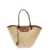 Longchamp 'XL Le Panier' Beige Tote Bag with Beads Strap in Straw Woman BEIGE