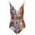ZIMMERMANN Multicolor Swimsuit with All-Over Paisley Motif and Belt in Stretch Polyamide Woman MULTICOLOR
