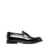Doucal's Black Slip-On Loafers with Round Toe in Patent Leather Man BLACK