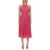 Michael Kors MICHAEL KORS PLEATED GEORGETTE DRESS WITH CUT-OUT DETAILS PINK