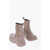XOCOI Rubber Chelsea Boots With Heel 7Cm Beige