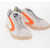 VALSPORT Leather Tournament Mix Low-Top Sneakers With Contrasting Det White