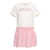 Versace Two-tone jersey dress Pink