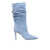 Via Roma 15 Curled light blue boot Blue