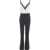 Elisabetta Franchi Crepe jumpsuit with embroidered top White