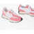 New Balance Fabric And Suede Low-Top Sneakers With Monogram Pink