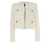 Balmain Logo button tweed jacket White