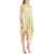 Stella McCartney Asymmetric Satin Dress With Lace Detail PALE LIME
