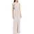 AMI Alexandre Matiussi Maxi Crepe Dress With Bias Cuts BEIGE CLAIR