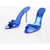 Paris Texas Mirrored Leather Lidia Mules With Stiletto Heel 11Cm Blue