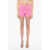 Patou Cotton Blend Shorts With Double Zip Pink