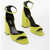 Paris Texas Leather Fiona Ankle-Strap Sandals Heel 10Cm Green