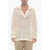 RAMAEL All-Over Perforated Sweater With Polo Collar Beige