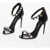 Dolce & Gabbana Patent Leather With Rhinestones Heel 10 Cm Black