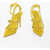 Valentino Garavani Pointed Studded Sandals Clear Effect Heel 10 Cm Yellow