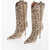 Paris Texas Point Toe Python Effect Leather Paoloma Boots Heel 10Cm Beige