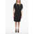 Dries Van Noten Embossed Fabric Cape Dress Black