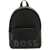Hugo Boss Recycled Fabric Backpack With Rubber Logo BLACK