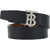 Burberry Belt BLACK/TAN/SILVER