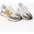 New Balance Two-Tone Low-Top Sneakers With Suede Monogram White