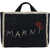 Marni Tote Sillo Medium Handbag BLACK/IVORY/BLACK