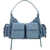 Pinko Cargo Shoulder Bag COOL BLUE-SHINY NICKEL
