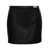 Versace Black Mini-Skirt With Medusa Detail In Smooth Leather Woman Black