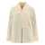 Ganni Cream White Quilted Jacket with Oversized Collar in Recyclaed Polyamide Woman WHITE