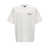 Fendi Fendi Logo Embroidery T-Shirt WHITE