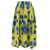 Marni Midi Yellow Skirt with All-Over Contrasting Idyll Print in Taffetà Woman MULTICOLOR