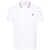 Moncler MONCLER logo-patch polo shirt WHITE
