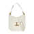 Tom Ford 'Tara' White Handbag with T Signature Detail in Grainy Leather Woman BROWN