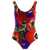 Dolce & Gabbana DOLCE & GABBANA Racing swimsuit with anemone print PURPLE