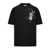 Off-White Black Crewneck 'Scan Arr' T-Shirt in Cotton Man BLACK