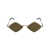 Saint Laurent Saint Laurent Eyewear Sunglasses 011 GOLD GOLD BROWN