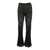TWINSET Black Flared Pants with Crochet Work in Cotton Woman BLACK