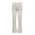TWINSET White Flared Pants with Crochet Work in Cotton Woman WHITE